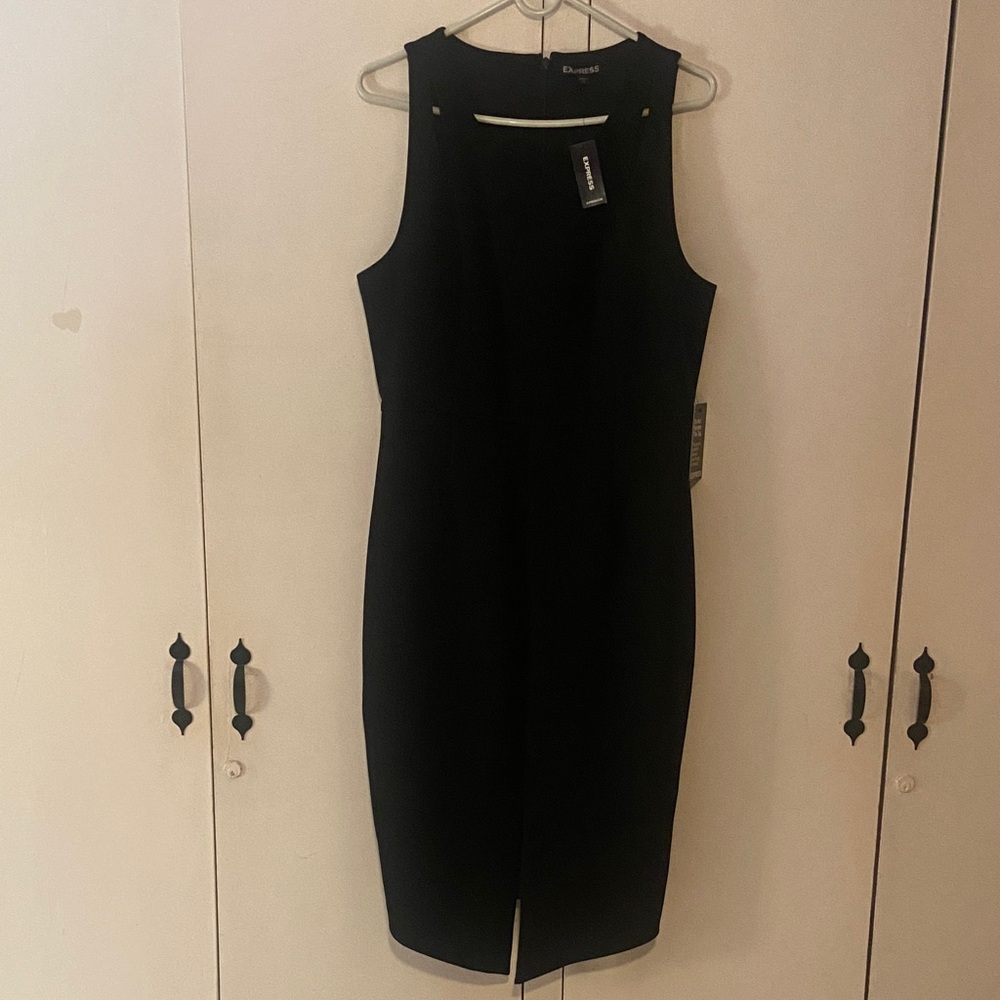 Express Black Midi Dress